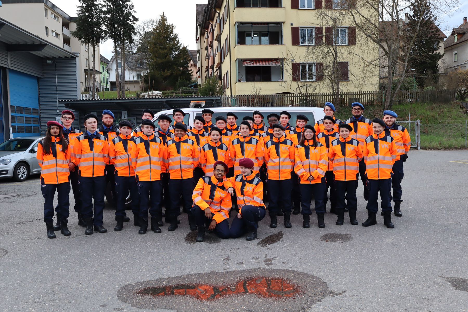 Gruppenfoto der Verkehrskadetten Schaffhausen